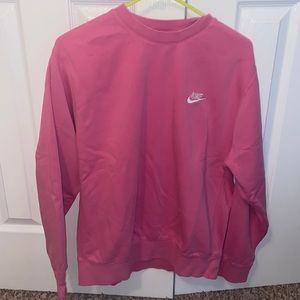 Nike Sportswear Club Fleece Crewneck Sweatshirt Size MENS MEDIUM Pink